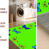 Ultra Soft Area Rug, Non Slip, Stain Resistant, Washable Area Rugs for Living Room, Bedroom, Vibrant Nature-Inspired Playful Theme(Pink)