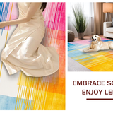 Fluid Hued Linear Motif(Pink)