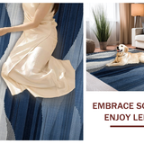 Chic Minimalist Swirling Motif(Blue)