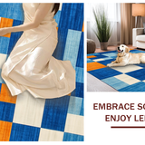 Funky Rainbow Fuzzy Geometry(Blue)