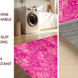 Ultra Soft Area Rug, Non Slip, Stain Resistant, Washable Area Rugs for Living Room, Bedroom, Soft Pastel Animal Expression(Pink)