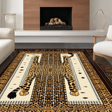 Ultra Soft Area Rug, Non Slip, Stain Resistant, Washable Area Rugs for Living Room, Bedroom, Sophisticated Wild Animal Motif(Brown)