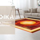 Ultra Soft Area Rug, Non Slip, Stain Resistant, Washable Area Rugs for Living Room, Bedroom, Vibrant Funky Textured Shag Style(Yellow)