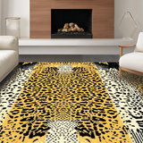 Ultra Soft Area Rug, Non Slip, Stain Resistant, Washable Area Rugs for Living Room, Bedroom, Stylish Beige Leopard Textures(Beige)
