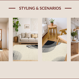 Ultra Soft Area Rug, Non Slip, Stain Resistant, Washable Area Rugs for Living Room, Bedroom, Versatile High-Traffic Neutral Playroom Durable Carpet(Beige)