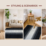 Artful Earthy Tones Shag(Black)