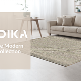 Ultra Soft Area Rug, Non Slip, Stain Resistant, Washable Area Rugs for Living Room, Bedroom, Contemporary Soft Sculptural Elements(Beige)