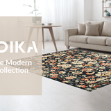Cozy Rustic Floral Medley(Black)