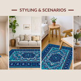 Bold Geometric Circular Artwork(Blue)