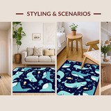 Delightful Oceanic Alphabetic Composition(Blue)