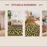 Stylish Greek Key Patterned Aesthetic(Gold)