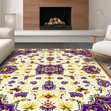 Lively Purple and Gold Graphic Flair(White)