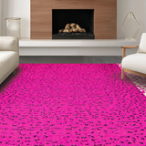 Ultra Soft Area Rug, Non Slip, Stain Resistant, Washable Area Rugs for Living Room, Bedroom, Dynamic Contemporary Animal Design(Pink)