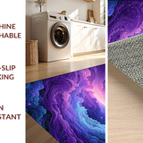 Ultra Soft Area Rug, Non Slip, Stain Resistant, Washable Area Rugs for Living Room, Bedroom, Charming Ethereal Sky Motif(Purple)