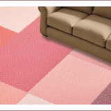 Ultra Soft Area Rug, Non Slip, Stain Resistant, Washable Area Rugs for Living Room, Bedroom, Modern Geometric Blush Pink Reading Nook(Pink)