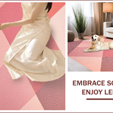 Ultra Soft Area Rug, Non Slip, Stain Resistant, Washable Area Rugs for Living Room, Bedroom, Modern Geometric Blush Pink Reading Nook(Pink)