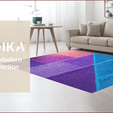 Ultra Soft Area Rug, Non Slip, Stain Resistant, Washable Area Rugs for Living Room, Bedroom, Soft Colorful Low Pile Kids Bedroom Carpet(Purple)