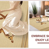 Ultra Soft Area Rug, Non Slip, Stain Resistant, Washable Area Rugs for Living Room, Bedroom, Neutral Safari Entryway Washable Indoor Outdoor Rug(Beige)