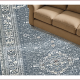 Ultra Soft Area Rug, Non Slip, Stain Resistant, Washable Area Rugs for Living Room, Bedroom, Lightweight Neutral Boho Home Office Carpet(Gray)