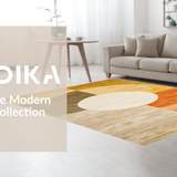 Ultra Soft Area Rug, Non Slip, Stain Resistant, Washable Area Rugs for Living Room, Bedroom, Artful Vintage Curved Lines(Gold)