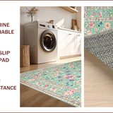 Ultra Soft Area Rug, Non Slip, Stain Resistant, Washable Area Rugs for Living Room, Bedroom, Cream Green Nursery Playroom Stain-Resistant Rug(Green)