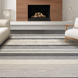 Ultra Soft Area Rug, Non Slip, Stain Resistant, Washable Area Rugs for Living Room, Bedroom, Chic Randomized Neutral Palette(Gray)