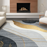 Sophisticated Abstract Gold Accents(Gray)