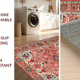 Eclectic Retro Floral Harmony(Red)