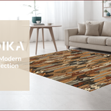 Ultra Soft Area Rug, Non Slip, Stain Resistant, Washable Area Rugs for Living Room, Bedroom, Nature-Inspired Non-Slip Bedroom Wildlife Carpet(Beige)