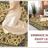 Ultra Soft Area Rug, Non Slip, Stain Resistant, Washable Area Rugs for Living Room, Bedroom, Elegant Paisley Luxe Aesthetic(Beige)