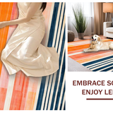 Funky Colorful Striped Aesthetic(Blue)