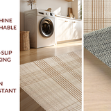 Ultra Soft Area Rug, Non Slip, Stain Resistant, Washable Area Rugs for Living Room, Bedroom, Subtle Warmth Textural Embrace(Beige)