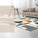 Ultra Soft Area Rug, Non Slip, Stain Resistant, Washable Area Rugs for Living Room, Bedroom, Stylish Abstract Fun Phrase(White)