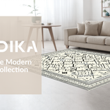 Elegant Geometric Cream and Black(Black)