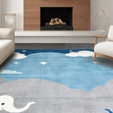 Cute Cloud and Elephant Design(Blue)