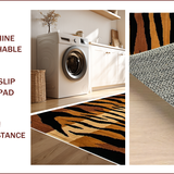 Ultra Soft Area Rug, Non Slip, Stain Resistant, Washable Area Rugs for Living Room, Bedroom, Chic Animal Print Elegance(Brown)