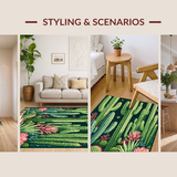 Artistic Green and Pink Botanical Fusion(Green)