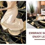 Chic Gold Accented Decorative(Black)
