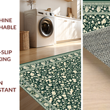 Lush Green Botanical Motif(Black)