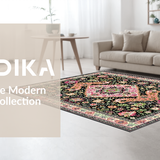 Chic Earthy Toned Geometric Ensemble(Black)