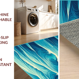 Dynamic Teal Wave Aesthetic(Blue)