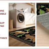 Elegant Earthy Leaf Motif(Black)