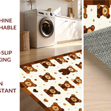 Ultra Soft Area Rug, Non Slip, Stain Resistant, Washable Area Rugs for Living Room, Bedroom, Modern Minimalist Jute Inspiration(Brown)