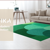 Ultra Soft Area Rug, Non Slip, Stain Resistant, Washable Area Rugs for Living Room, Bedroom, Modern Green Abstract Living Room Washable Rug(Green)