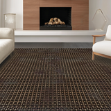 Ultra Soft Area Rug, Non Slip, Stain Resistant, Washable Area Rugs for Living Room, Bedroom, Bold Modern Rustic Decor(Brown)