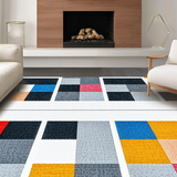 Ultra Soft Area Rug, Non Slip, Stain Resistant, Washable Area Rugs for Living Room, Bedroom, Playful Gray Abstract Pattern(Gray)