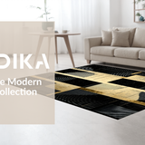 Ultra Soft Area Rug, Non Slip, Stain Resistant, Washable Area Rugs for Living Room, Bedroom, Artful Neutral Color Palette(Beige)