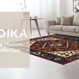 Ultra Soft Area Rug, Non Slip, Stain Resistant, Washable Area Rugs for Living Room, Bedroom, Charming Natural Fiber Ethno-Style(Beige)