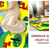 Ultra Soft Area Rug, Non Slip, Stain Resistant, Washable Area Rugs for Living Room, Bedroom, Engaging Festive Theme Motif(Yellow)