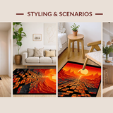 Energetic Tiled Lava Artistry(Red)